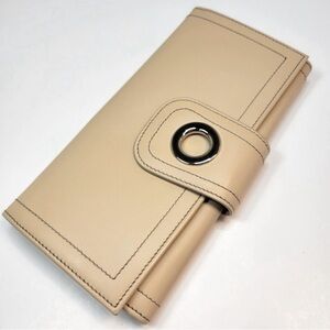 Bally Genuine Leather, Long Wallet, Cream, Made in Italy